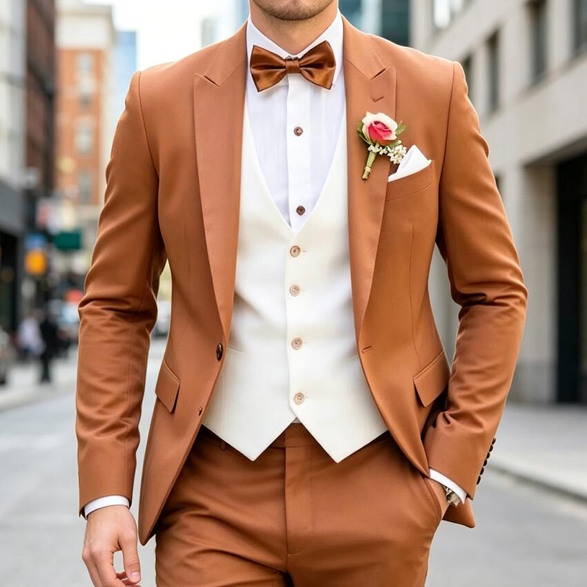 Men'S Formal Wear Waistcoat - بدلة رجالية كلاسيكية جديدة من 3