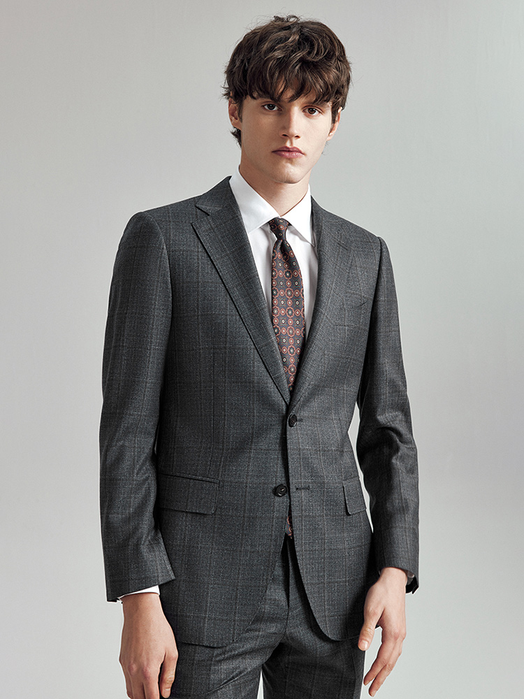 Men Formal Wear Fashion - بدل صوف 100% للرجال بقصة ضيقة
