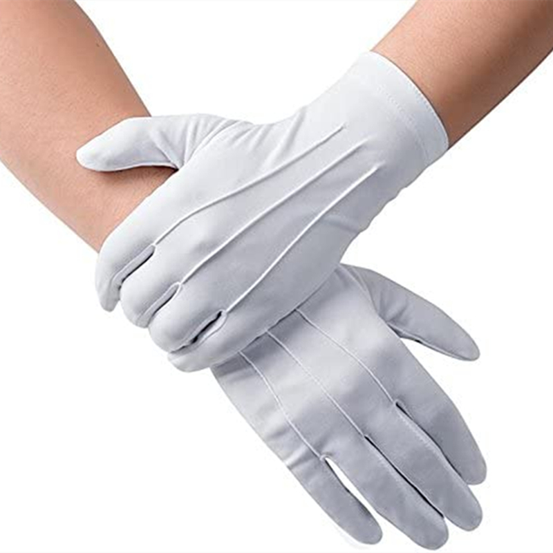Formal Wear Gloves Men - 4 قطعة قفازات القطن الأبيض الرجال