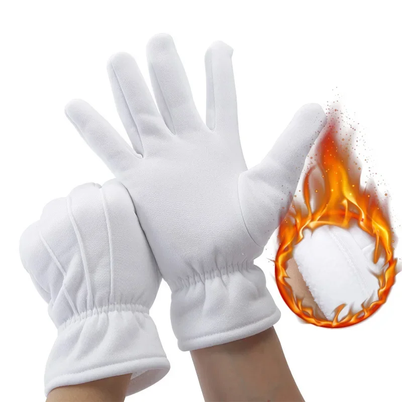 Formal Wear Gloves Men - 1 زوج الأبيض قفازات رسمية شتاء