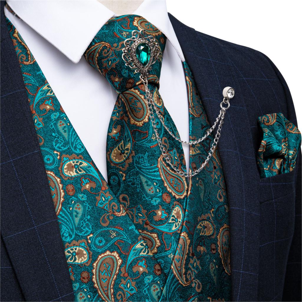 Formal Vest Waistcoat - طقم جديد من سترة وصدرية وربطة