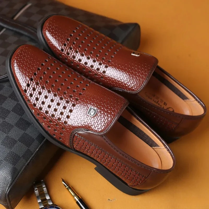 Formal Men Office Wear Sandals - صيف جديد أحذية من الجلد رجال