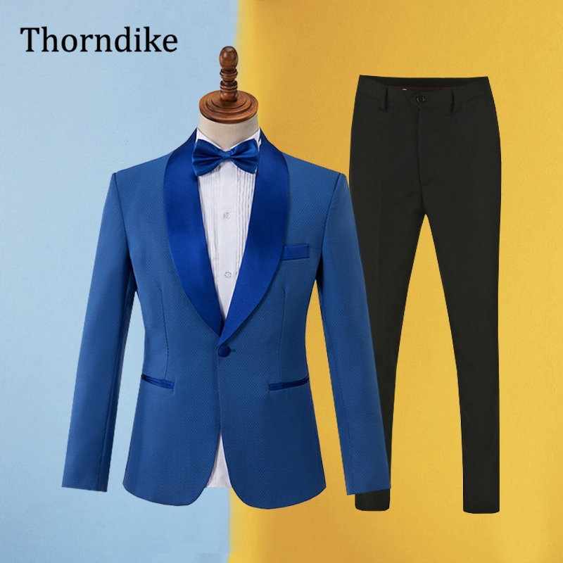 Men Formal Wear Blue - Gwenhwyfar بدلة زرقاء للرجال 2025 جديدة