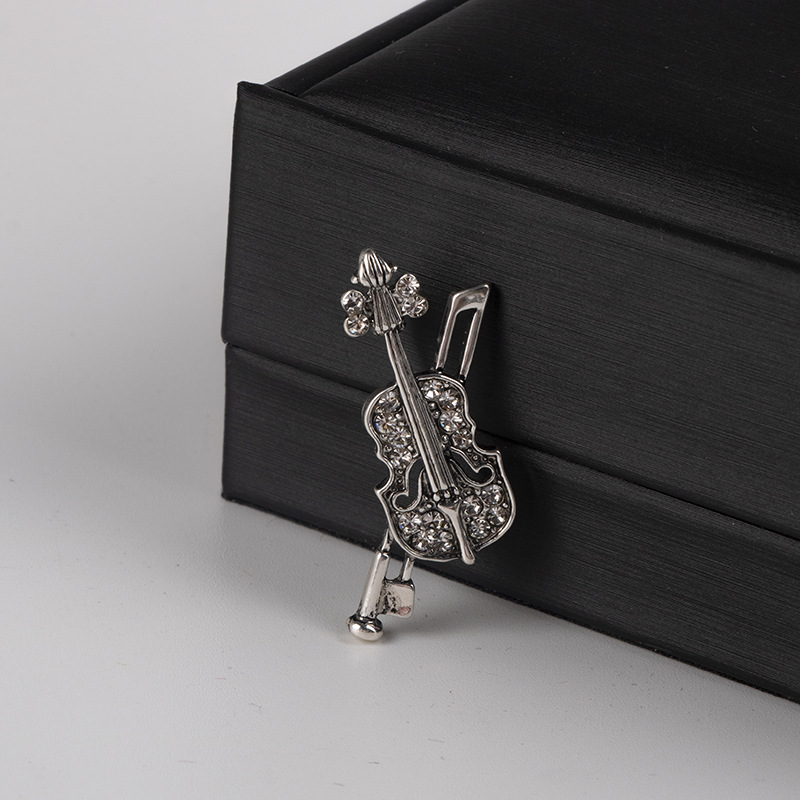 كريستال الكمان بروش مجوهرات فا - مراجعة Tuxedo Lapel Pin وسعره