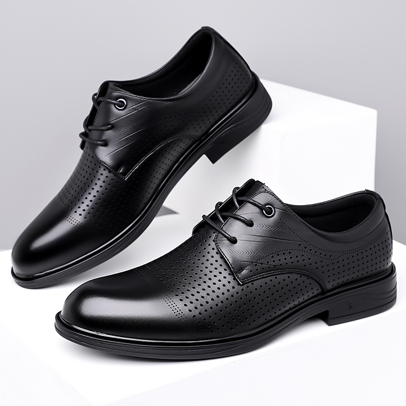 أحذية جلدية صيفية جديدة للرجال - مراجعة Formal Men Office Wear Sandals وسعره