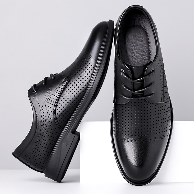 أحذية جلدية صيفية جديدة للرجال - مراجعة Formal Men Office Wear Sandals وسعره