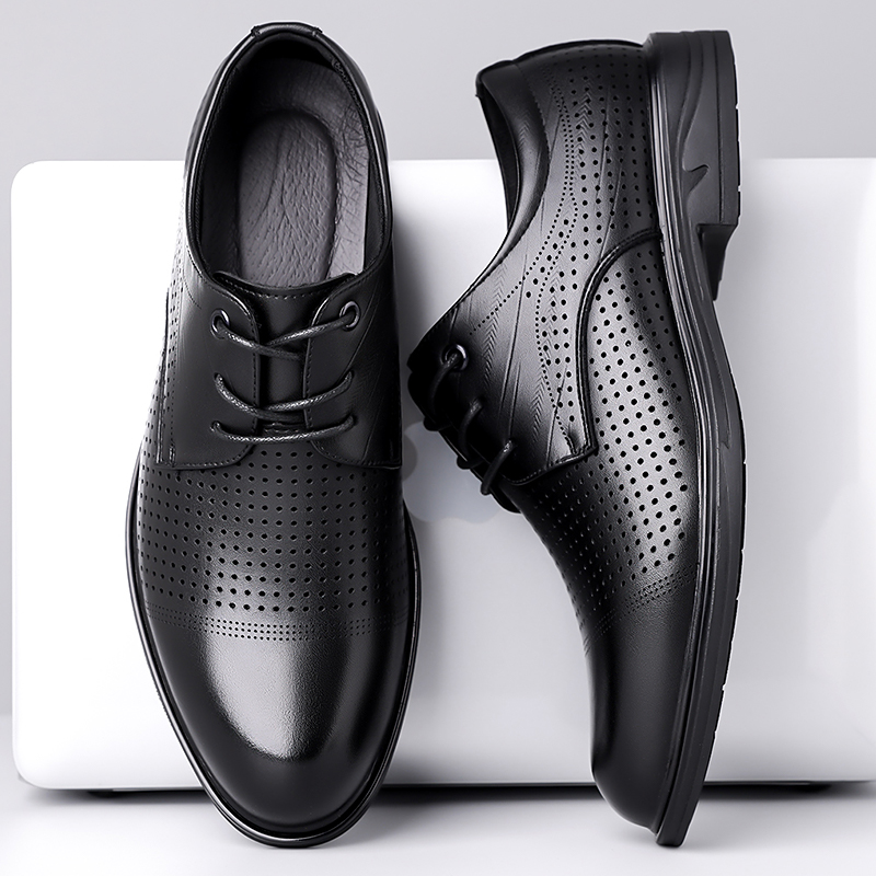 أحذية جلدية صيفية جديدة للرجال - مراجعة Formal Men Office Wear Sandals وسعره