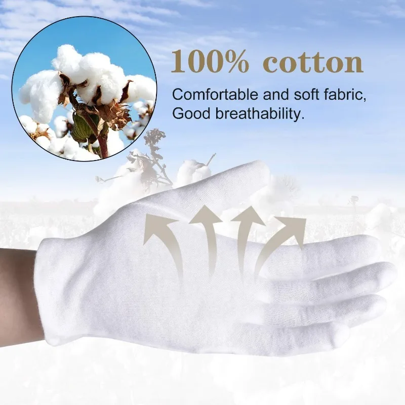 زوج واحد من قفازات القطن البيض - مراجعة Formal Wear Gloves Men وسعره