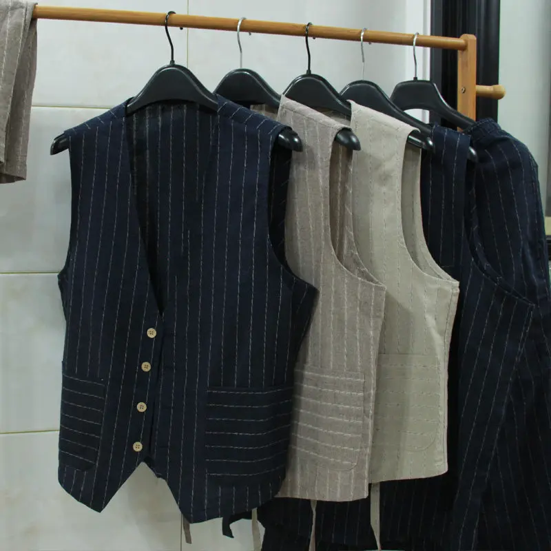 سترة كتان بريطانية غير رسمية ل - مراجعة Men Formal Wear Vest وسعره