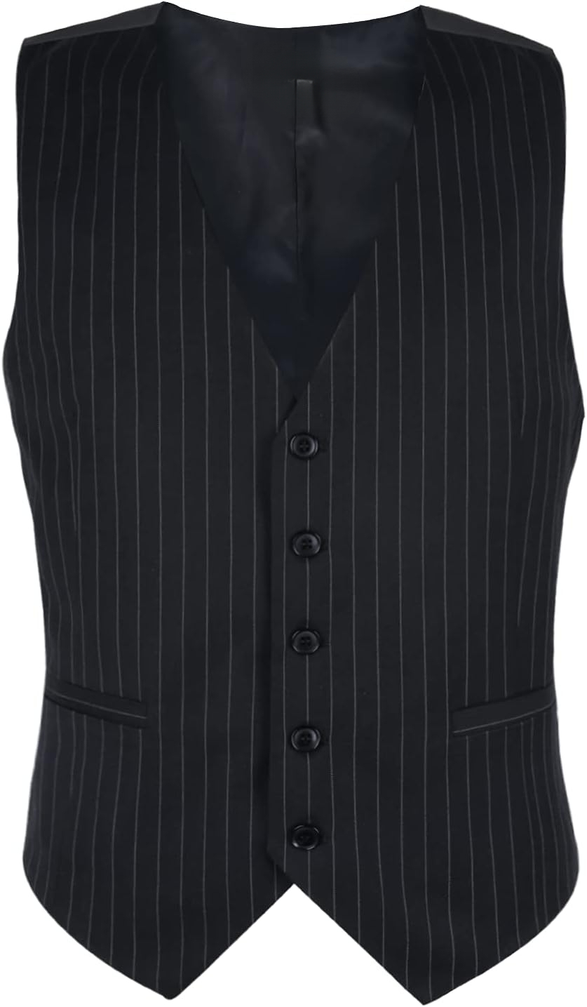 صدرية بدلة رجالية رسمية مخططة  - مراجعة Men'S Formal Wear Waistcoat وسعره