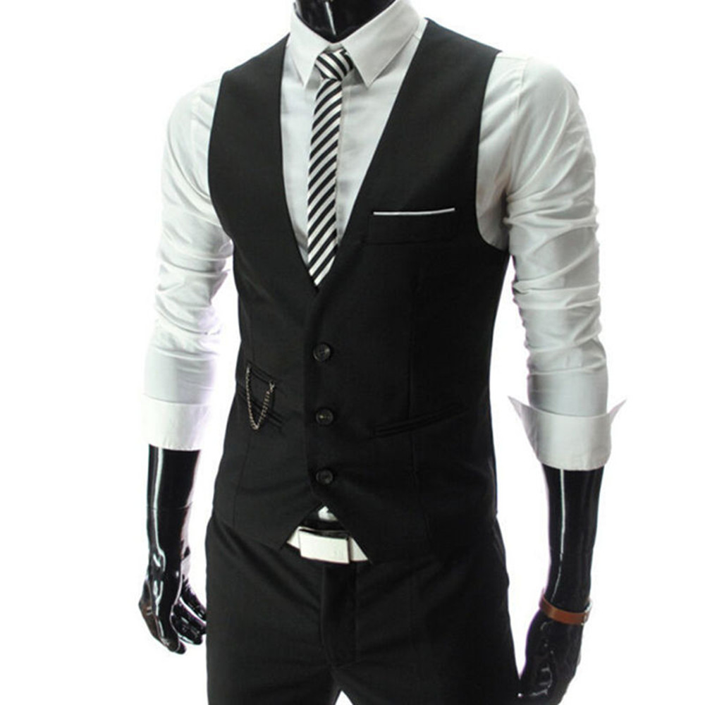 سترات رجالية عالية الجودة بقصة - مراجعة Men Formal Wear Vest وسعره