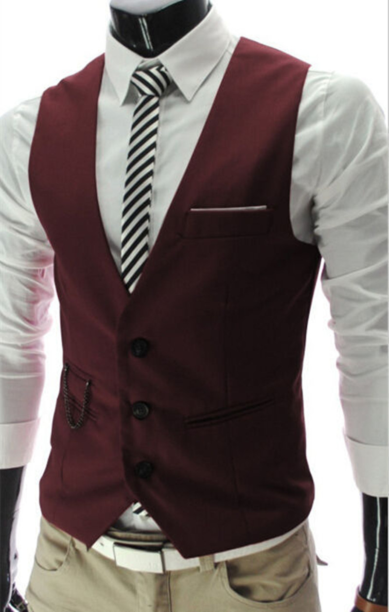 سترات رجالية عالية الجودة بقصة - مراجعة Men Formal Wear Vest وسعره