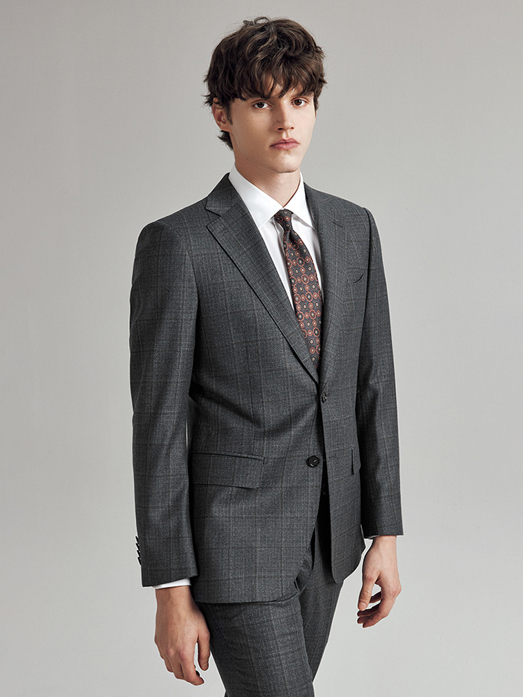 بدل صوف 100% للرجال بقصة ضيقة  - مراجعة Men Formal Wear Fashion وسعره