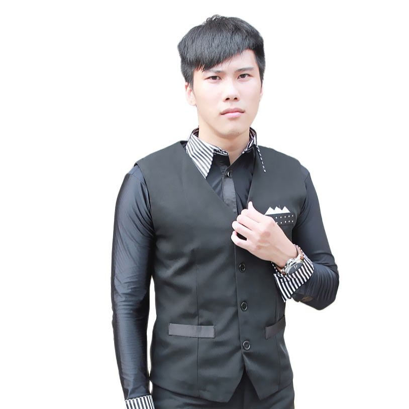 رجل الأداء الأسود اللاتينية من - مراجعة Men'S Formal Wear Waistcoat وسعره