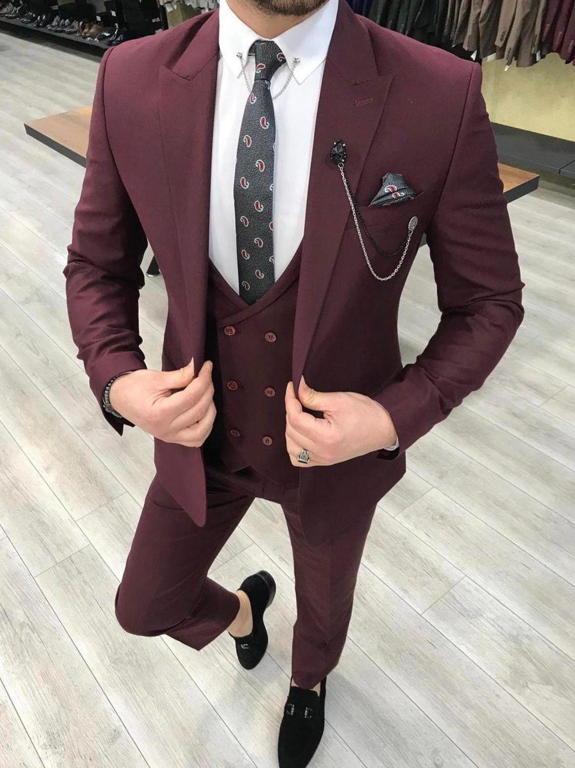 2025 جديد وصول 3 قطع الرجال ال - مراجعة Men Formal Wear Vest وسعره