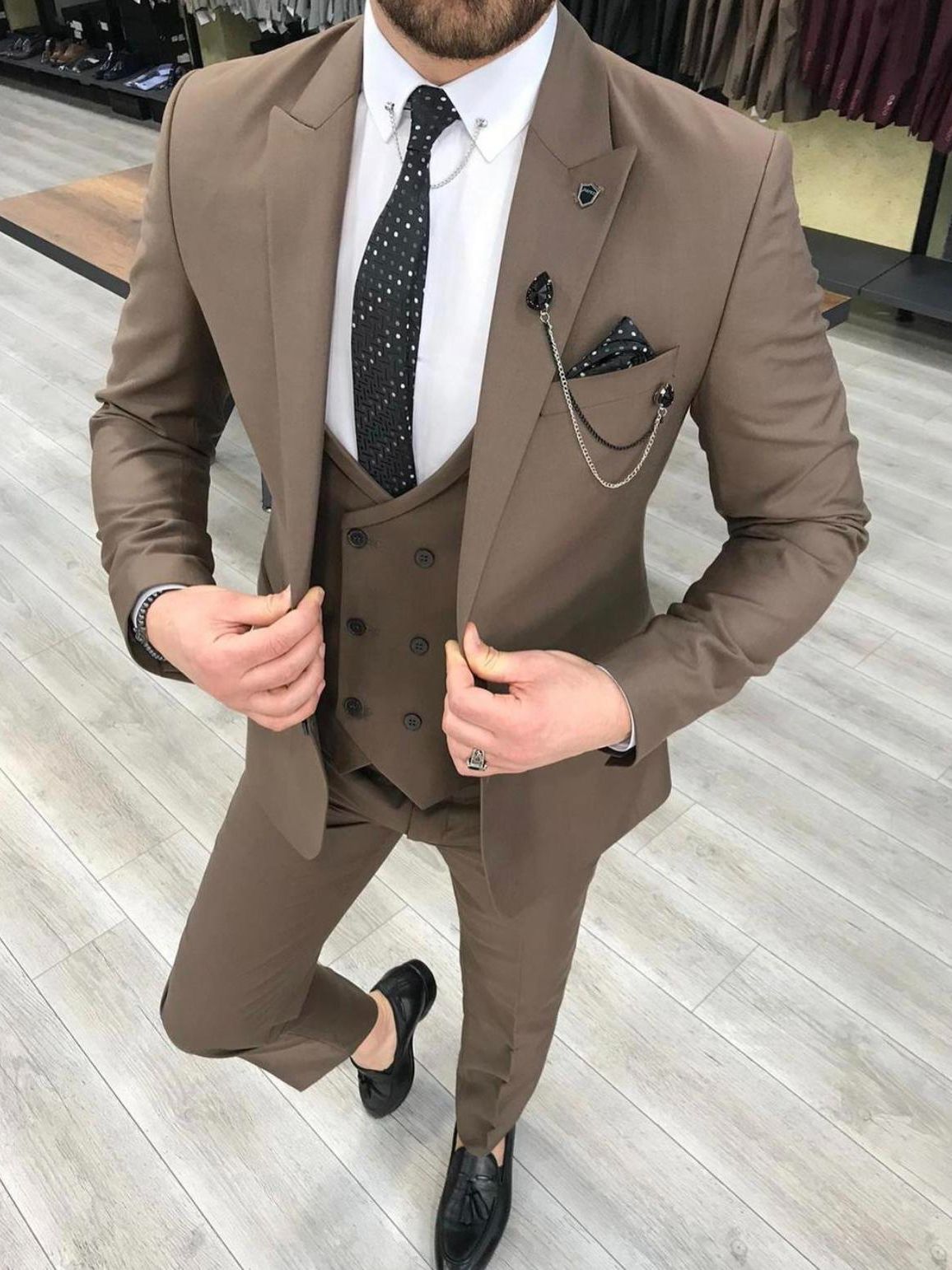 2025 جديد وصول 3 قطع الرجال ال - مراجعة Men Formal Wear Vest وسعره