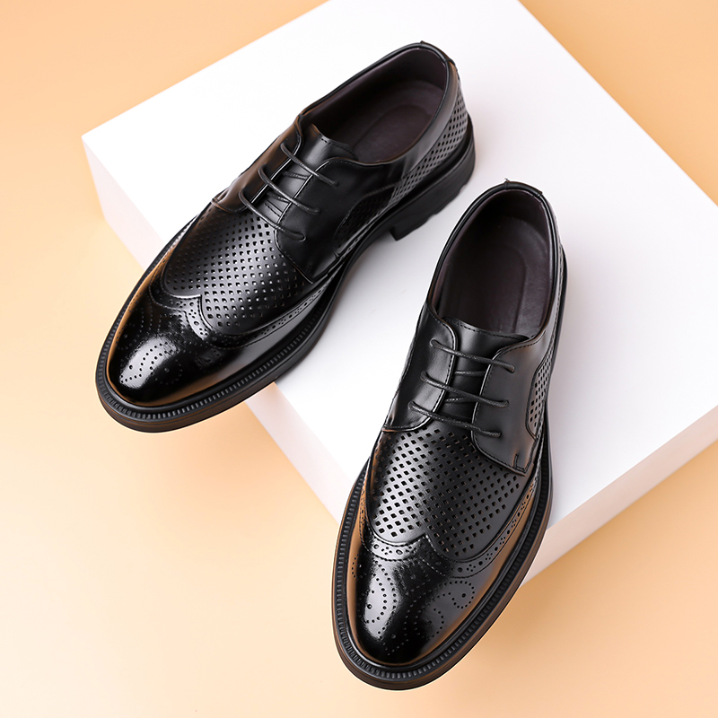 أحذية جلدية صيفية جديدة للرجال - مراجعة Formal Men Office Wear Sandals وسعره