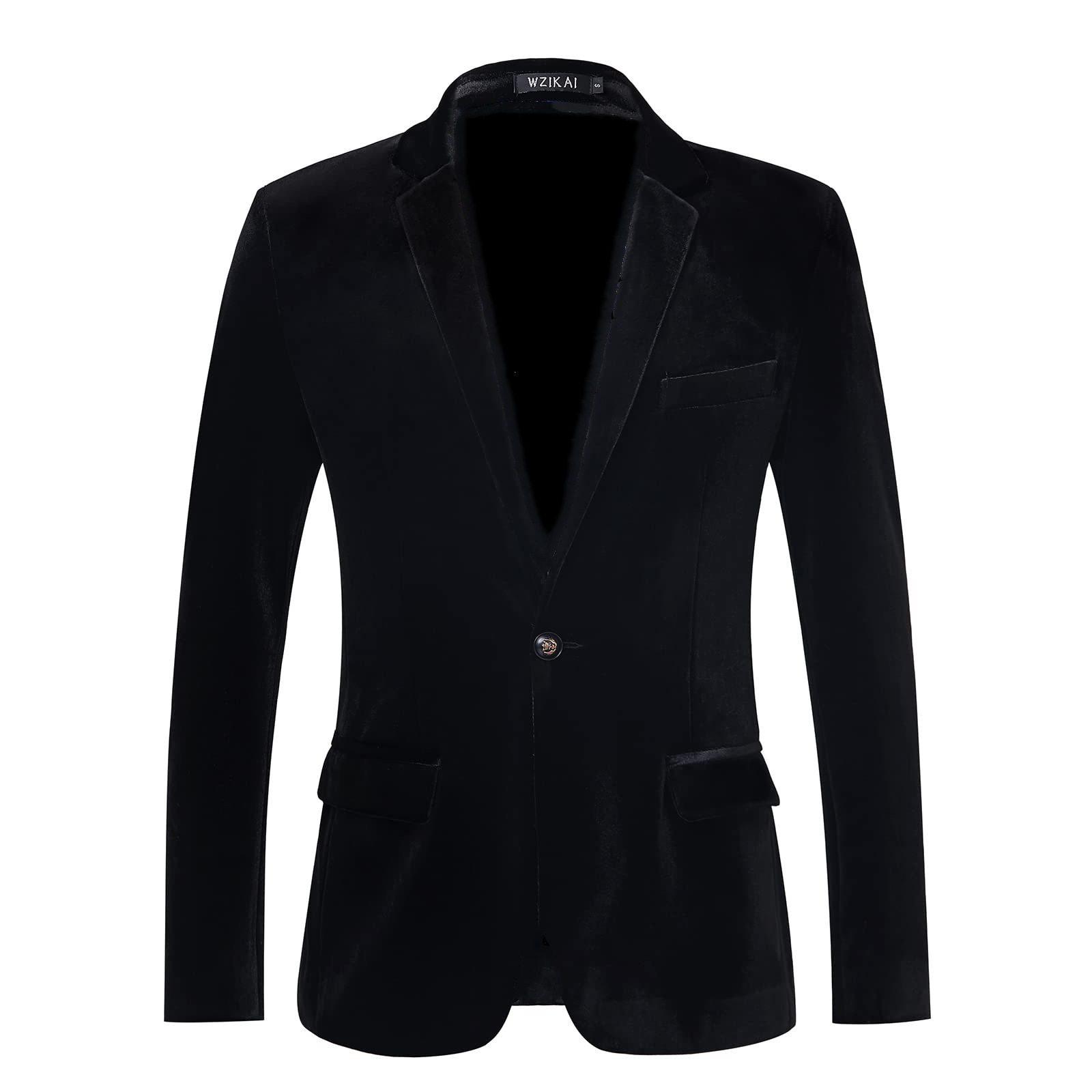 سترة رجالية مخملية ضيقة للشباب - مراجعة Men Formal Wear Blue وسعره