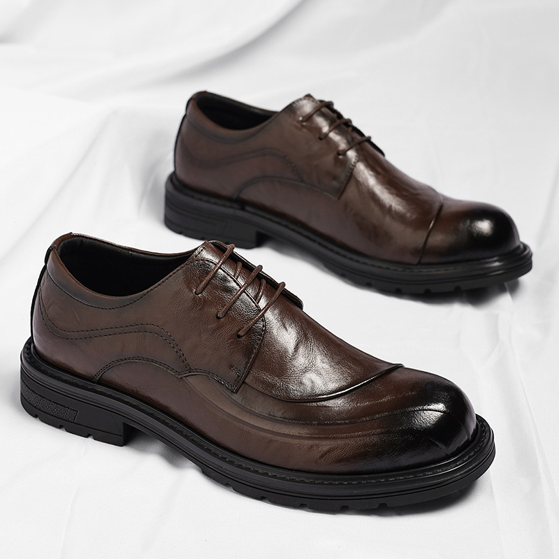 أحذية رسمية من الجلد الطبيعي ا - مراجعة Men Formal Wear Fashion وسعره