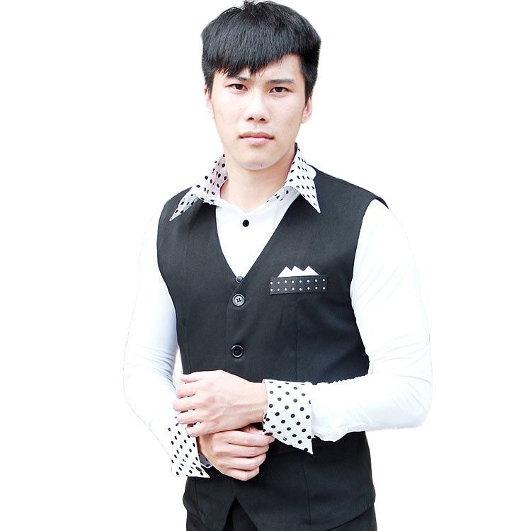 صدرية رقص لاتيني سوداء للرجال، - مراجعة Men'S Formal Wear Waistcoat وسعره