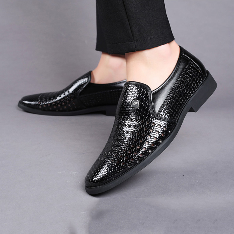 صيف جديد الأحذية الجلدية الرجا - مراجعة Formal Men Office Wear Sandals وسعره