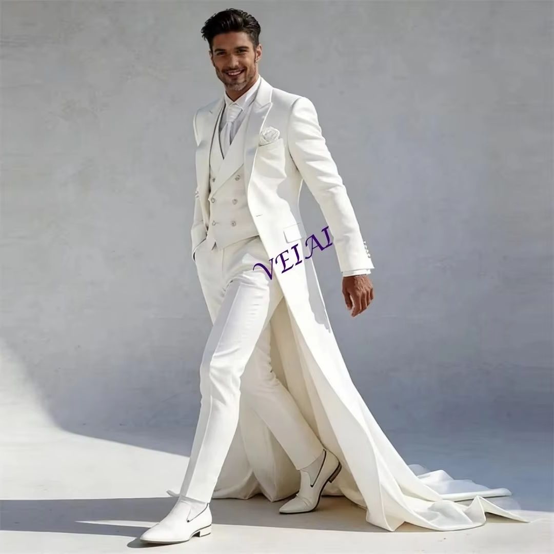 بدلة رجالية مخصصة من ثلاث قطع  - مراجعة Formal Vest Waistcoat وسعره