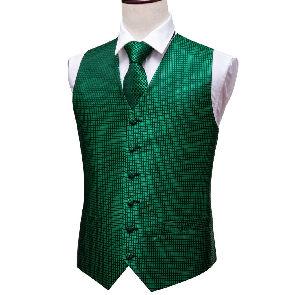 الأخضر دعوى سترة الرجال بيزلي  - مراجعة Formal Vest Waistcoat وسعره