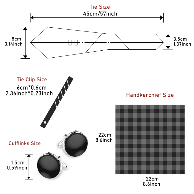 طقم ربطة عنق رجالية بنقشة بيزل - مراجعة Tie Bar Clip وسعره