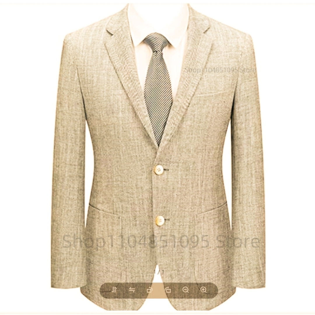 سترة بدلة رجالية ضيقة من الكتا - مراجعة Men Formal Wear Blue وسعره
