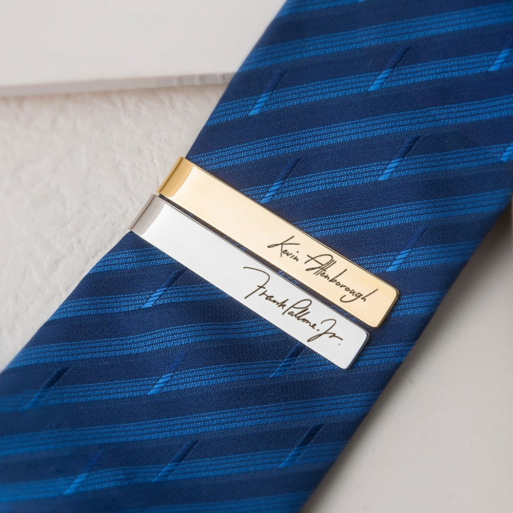 شخصية اسم التعادل كليب الرجال  - مراجعة Tie Bar Clip وسعره