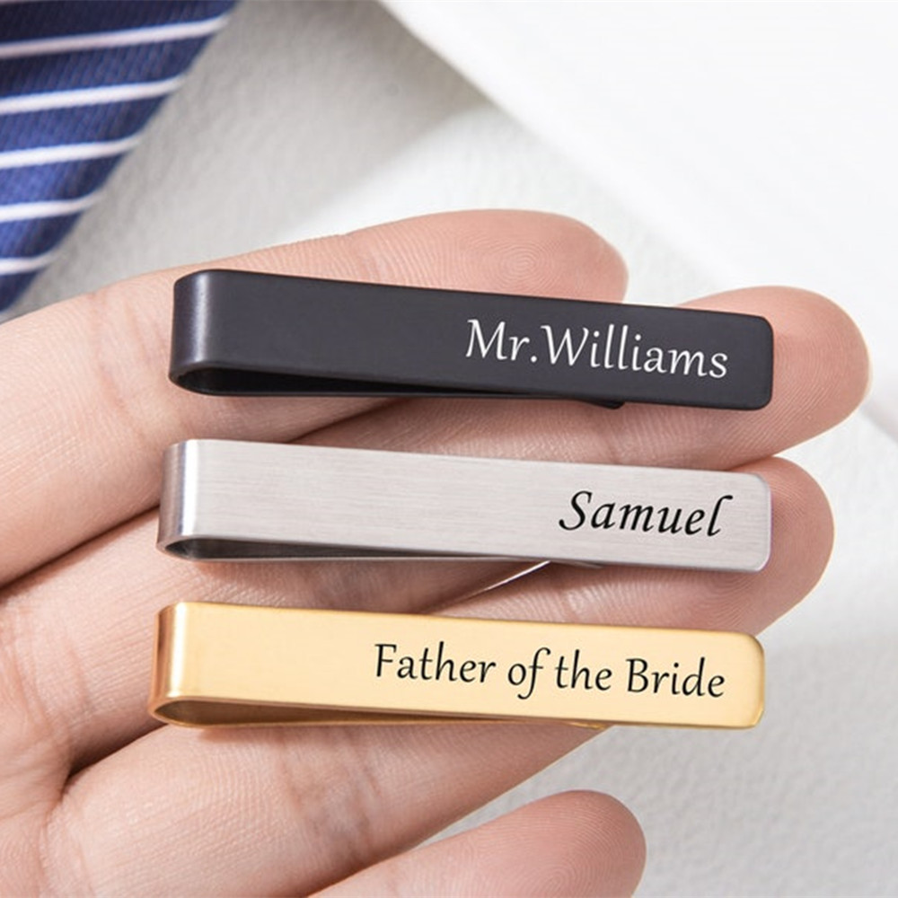 شخصية اسم التعادل كليب الرجال  - مراجعة Tie Bar Clip وسعره