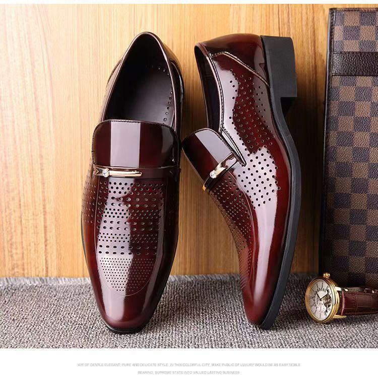 أحذية جلدية صيفية جديدة للرجال - مراجعة Formal Men Office Wear Sandals وسعره