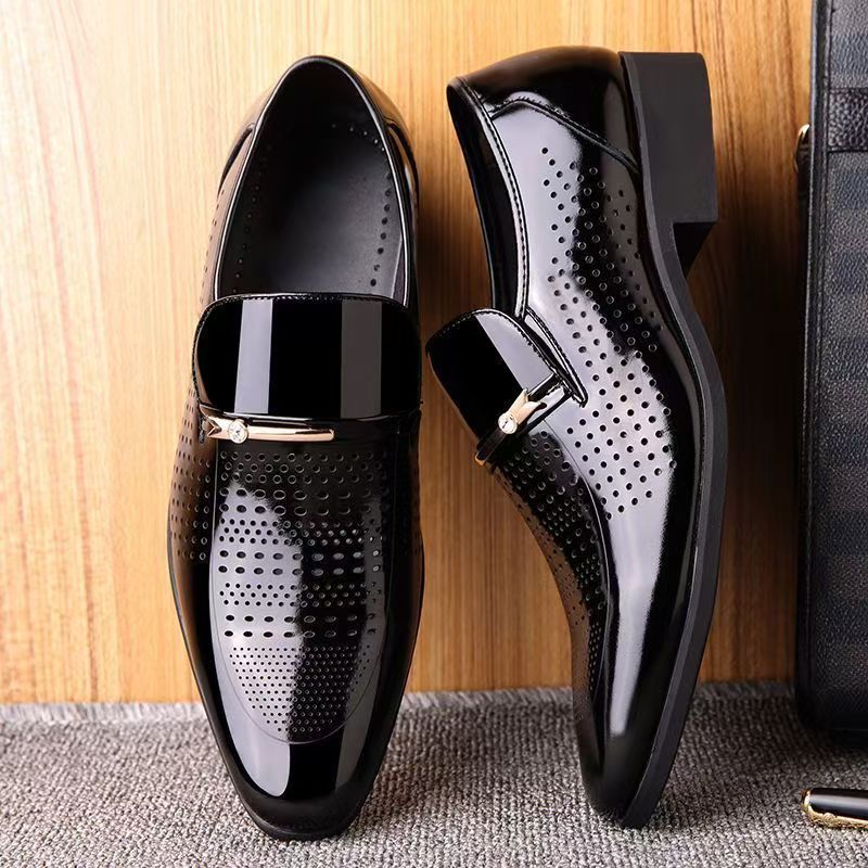 أحذية جلدية صيفية جديدة للرجال - مراجعة Formal Men Office Wear Sandals وسعره
