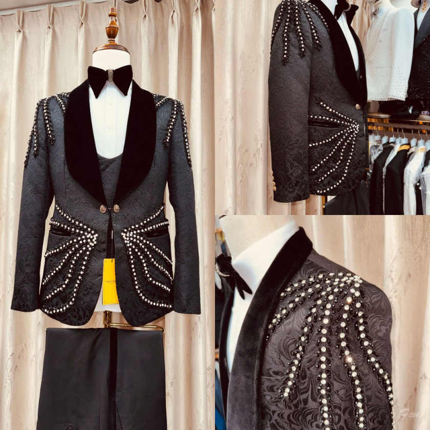 بدلة رجالية رائعة بشرّابات كري - مراجعة Men'S Formal Wear Waistcoat وسعره