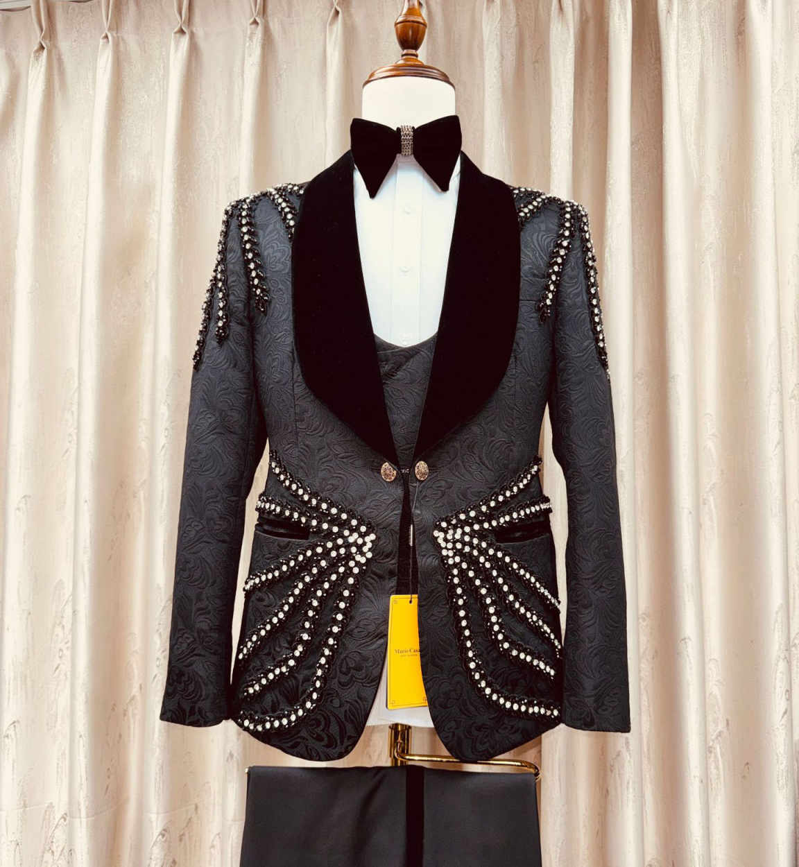 بدلة رجالية رائعة بشرّابات كري - مراجعة Men'S Formal Wear Waistcoat وسعره