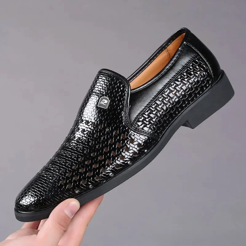 صيف جديد أحذية من الجلد رجال ا - مراجعة Formal Men Office Wear Sandals وسعره
