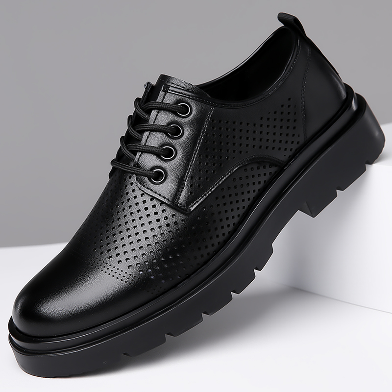 أحذية جلدية صيفية جديدة للرجال - مراجعة Formal Men Office Wear Sandals وسعره