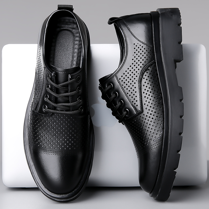 أحذية جلدية صيفية جديدة للرجال - مراجعة Formal Men Office Wear Sandals وسعره