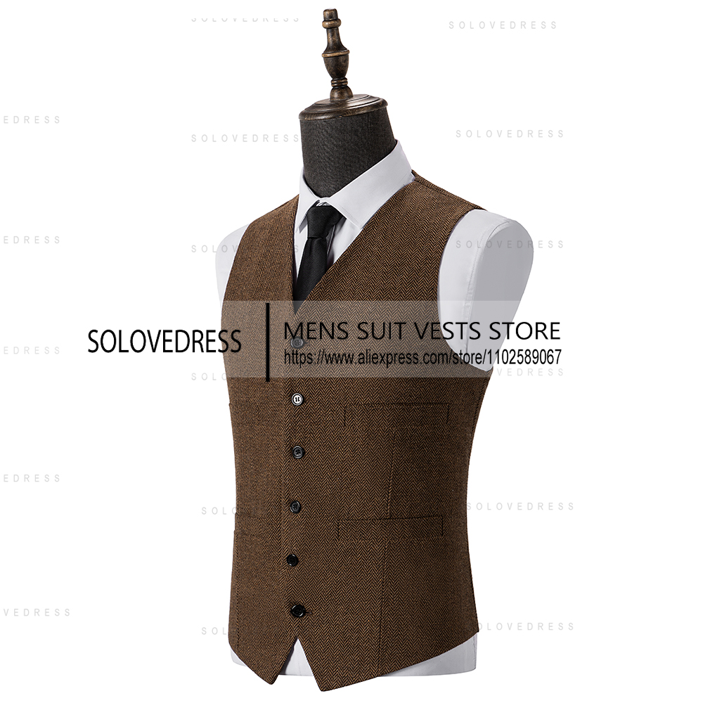 سترة رجالية متعرجة بقصة ضيقة و - مراجعة Formal Vest Waistcoat وسعره