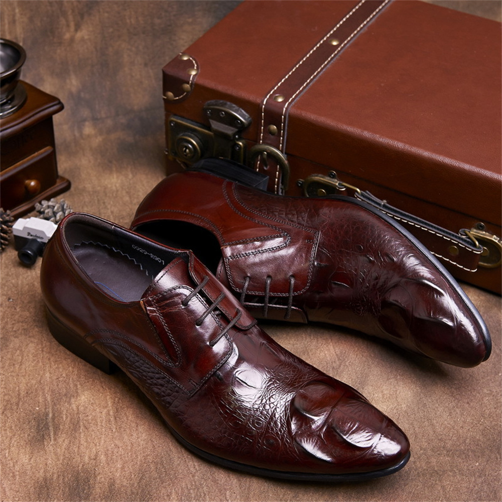 جلد البقر تنقش نمط التمساح الن - مراجعة Men'S Formal Style وسعره