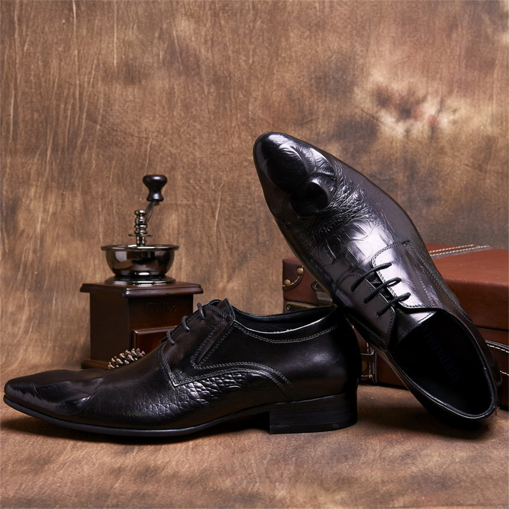 جلد البقر تنقش نمط التمساح الن - مراجعة Men'S Formal Style وسعره