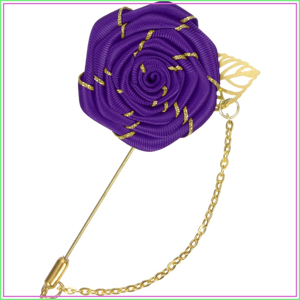 دبوس زهرة الورد المصنوع من الق - مراجعة Tuxedo Lapel Pin وسعره