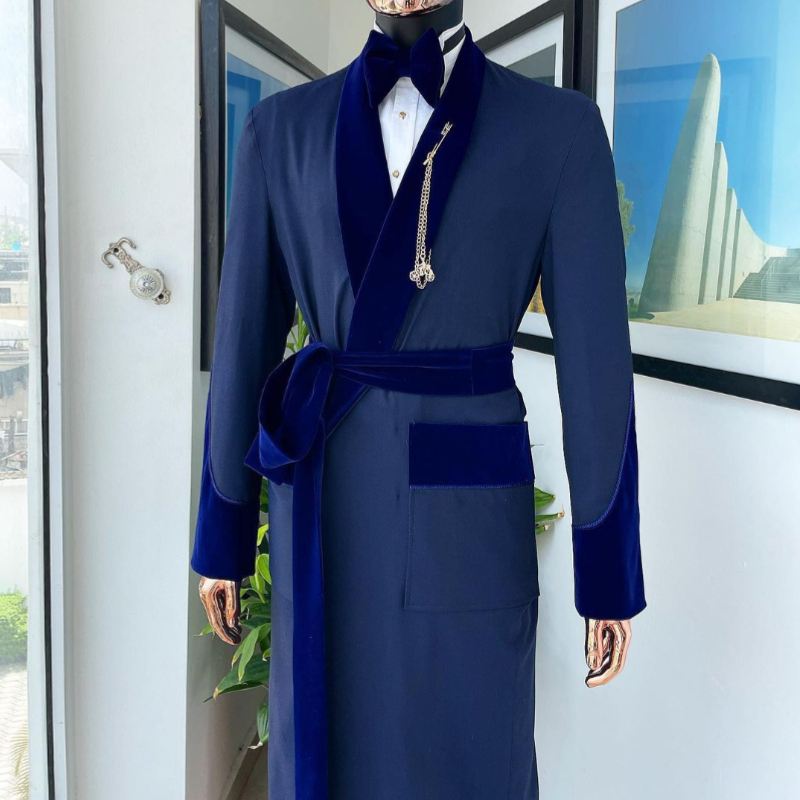 بدلة رجالية زرقاء ملكية مصممة  - مراجعة Men Formal Wear Blue وسعره