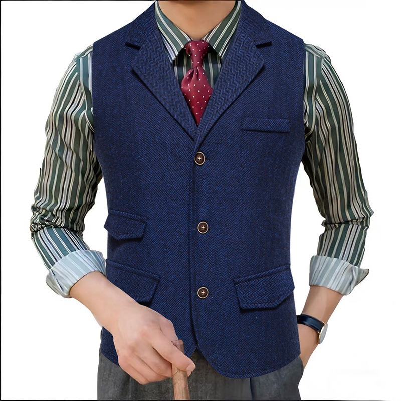 صدرية بدلة رجالية من التويد بن - مراجعة Men'S Formal Wear Waistcoat وسعره